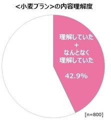＜小麦ブラン＞の内容理解度