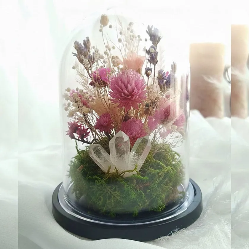天然石とお花のフラワードーム講座