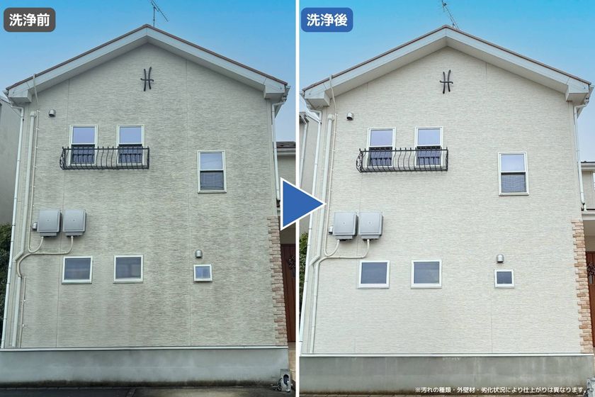 中東情勢などの影響による建材価格高騰下で、
戸建て住宅の外壁メンテナンス需要に変化　
外壁洗浄の依頼件数が前年同期比11.5倍