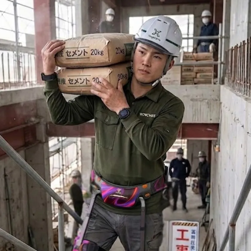使用事例(建設現場の荷物運搬)