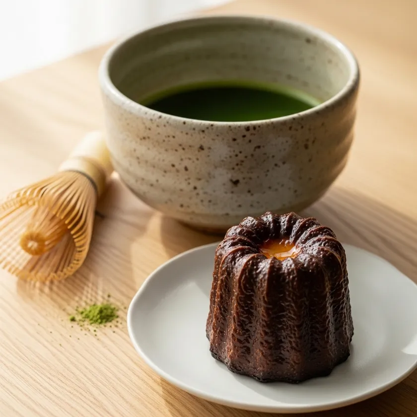 抹茶とカヌレ