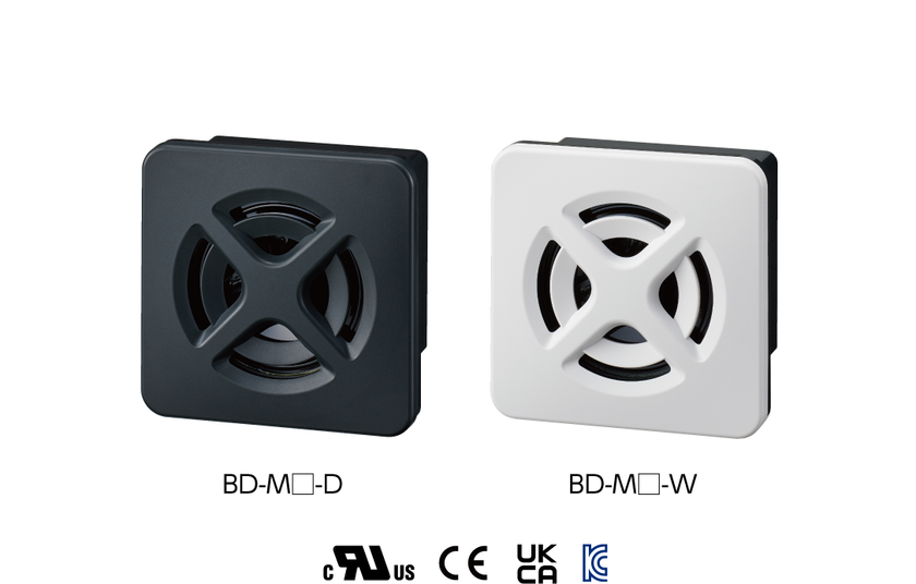 様々な用途や環境に使用できる新しい電子音報知器
「電子音報知器 BDシリーズ」
6月1日発売!