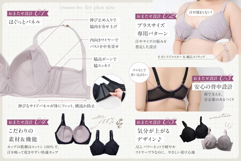 長時間つけても苦しくなりにくい。毎日のちゃんとしたいに寄り添う一枚。