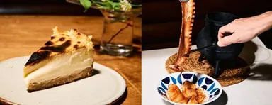 CHUSTO名物チーズケーキ／神経〆柳蛸のプルポ　ア　フェイラ