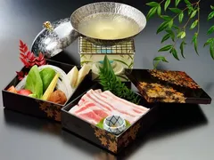 夕食「黒豚しゃぶしゃぶ会席」
