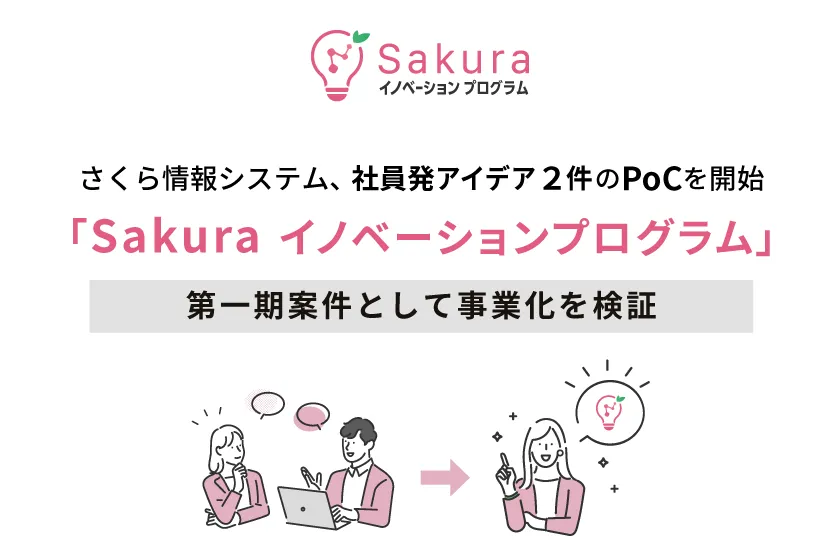 さくら情報システム、社員発アイデア2件のPoCを開始「Sakuraイノベーションプログラム」第一期案件として事業化を検証