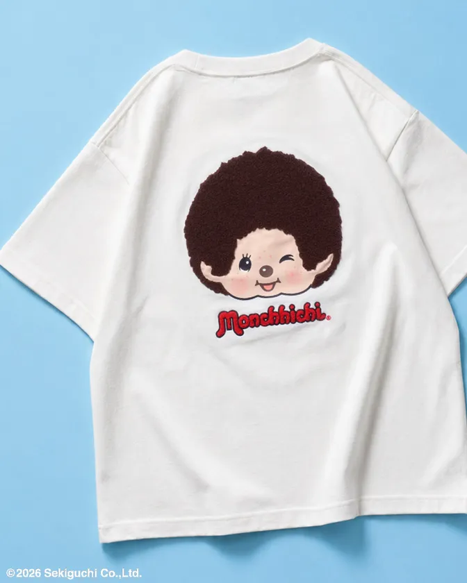 【モンチッチ】サガラ刺繍オーバーT