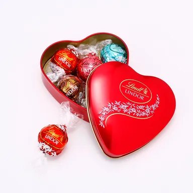 リンドール ミニハート缶