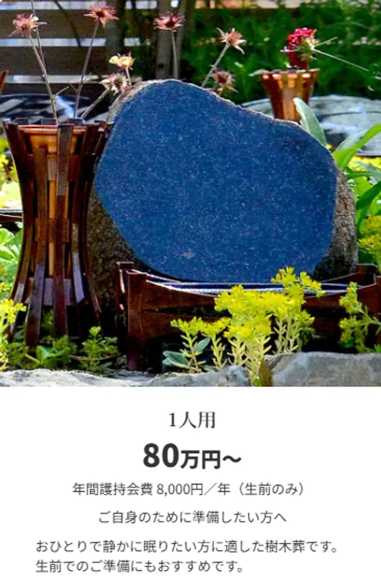 墓所タイプ別 ~1人用
