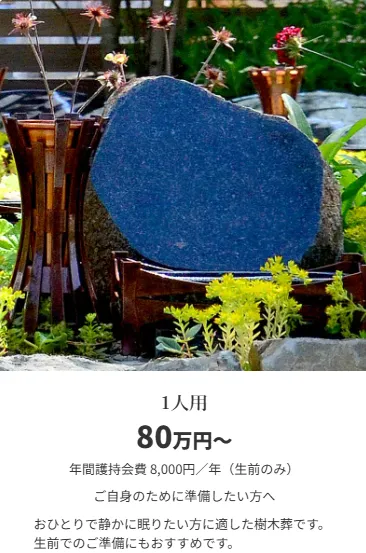 墓所タイプ別　～1人用