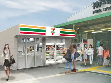業務提携後のコンビニ売店のイメージ