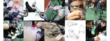 ハンドバイク製作風景