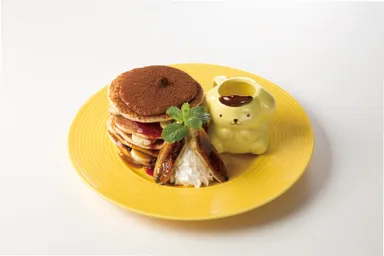 キャラメルバナナパンケーキタワー