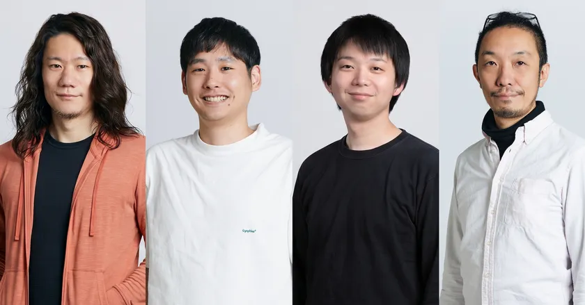 Chief AI Office メンバー:(写真左から)CRO村田賢太、CDSO羽田哲也、CTO天野太智、CPO生内洋平