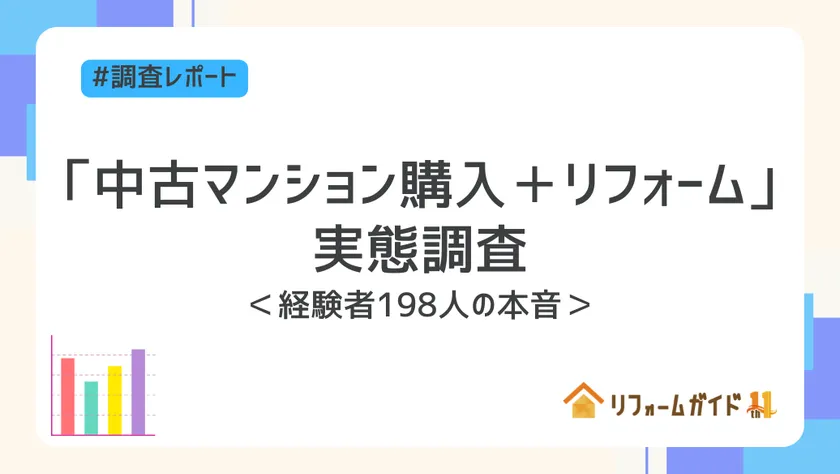 中古マンション購入+リフォームに関する実態調査