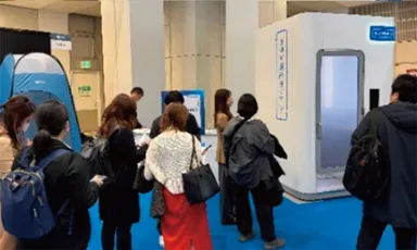 昨年度「産業交流展2025」大阪・関西万博の「大阪ヘルスケアパビリオン」で人気を集めたカラダ測定ポッド