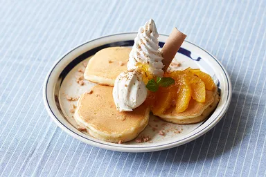 オレンジ八ッ橋パンケーキ