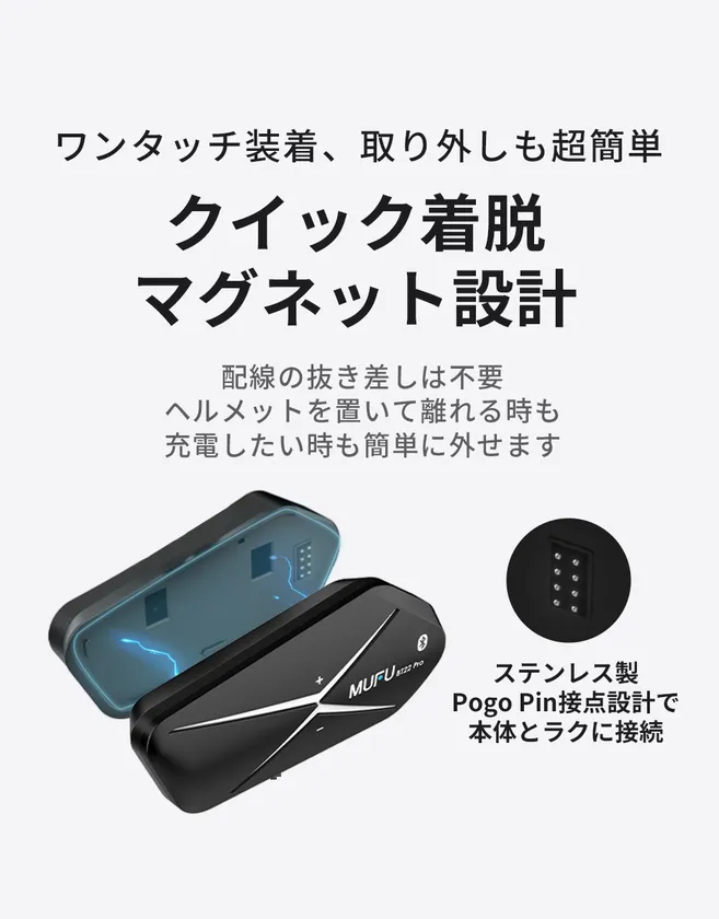 クイック着脱マグネット設計