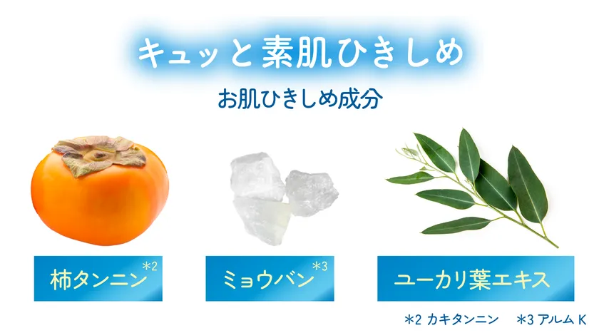 キュッと素肌ひきしめ
