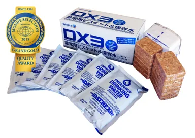 非常用ビスケット＆保存水「DX3」