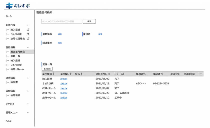 製品・保証・サービス履歴をクラウドで一元管理
エディエステクノロジー、「キレキボ」の提供を開始