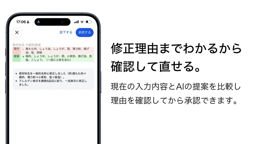 修正理由までわかるから確認して直せる