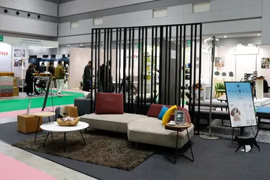 「ペットインテリア展」の展示ブース