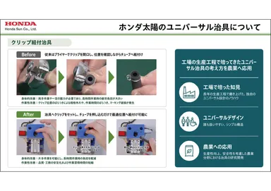 ホンダ太陽のユニバーサル治具について