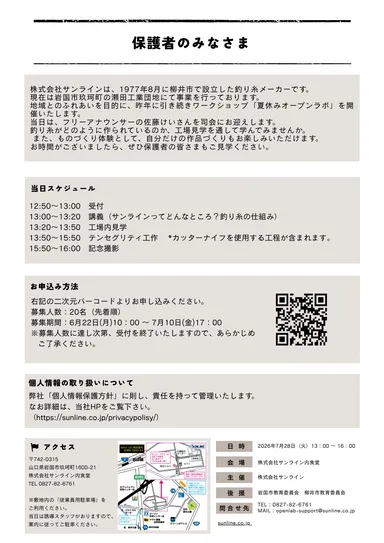 ポスター裏面