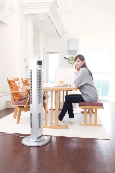 「ホット＆クール ハイタワーファン」使用シーン