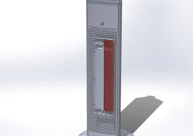 「ホット＆クール プレミアムタワーファン」スライドヒーター機構