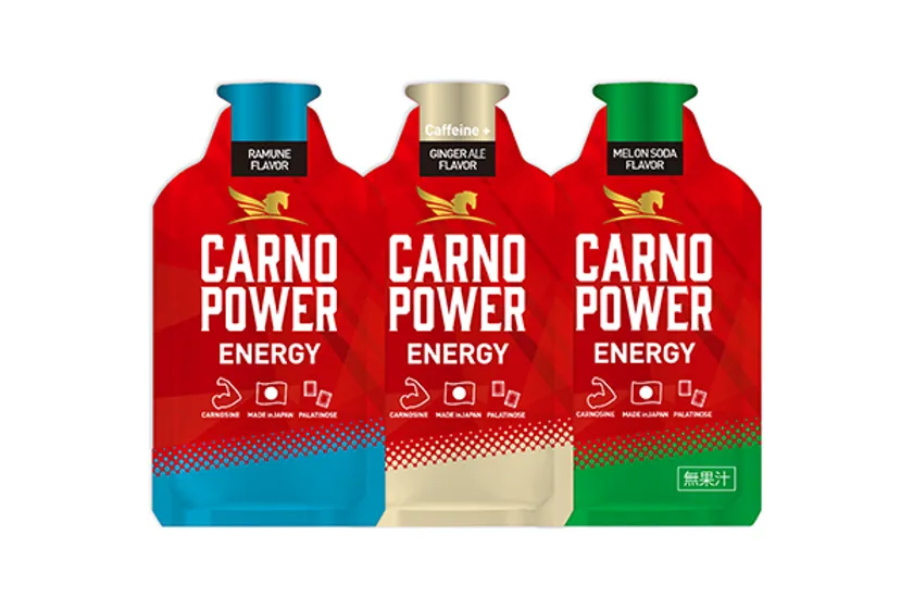 カルノパワーENERGY(RAMUNE Flavor, GINGER ALE Flavor<Caffeine+>,MELON SODA Flavor)