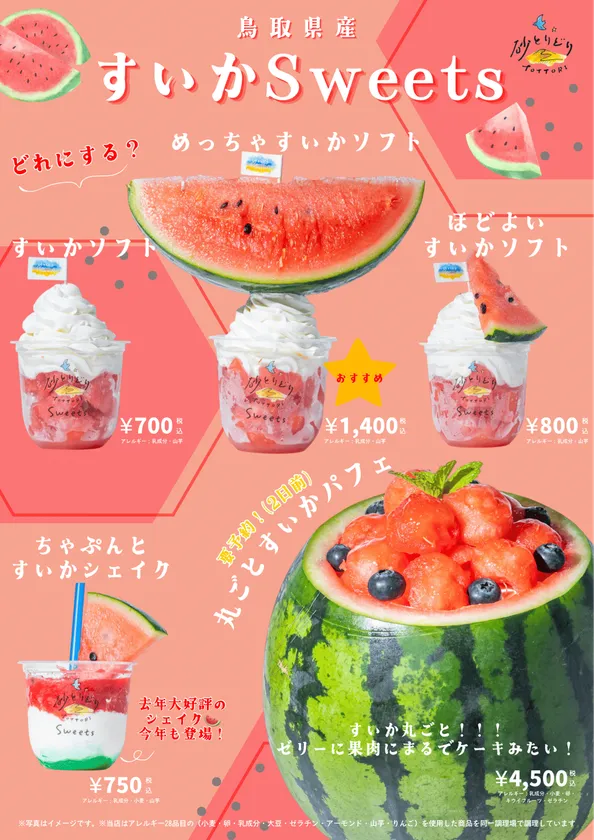 季節限定すいかスイーツ