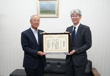 (左)公益社団法人 国土緑化推進機構 沖 修司 副理事長、(右)一般社団法人 ACC 沖田 大 専務理事