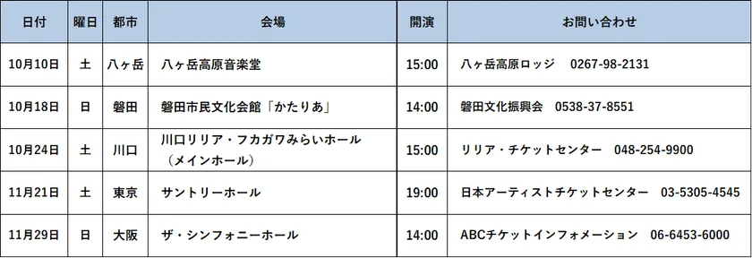 スケジュール表