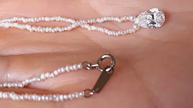 引き輪＋プレートの金具は、プラチナ