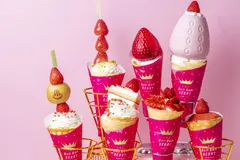 たっぷりのいちごを使った見た目にもかわいらしいクレープメニューが新登場！