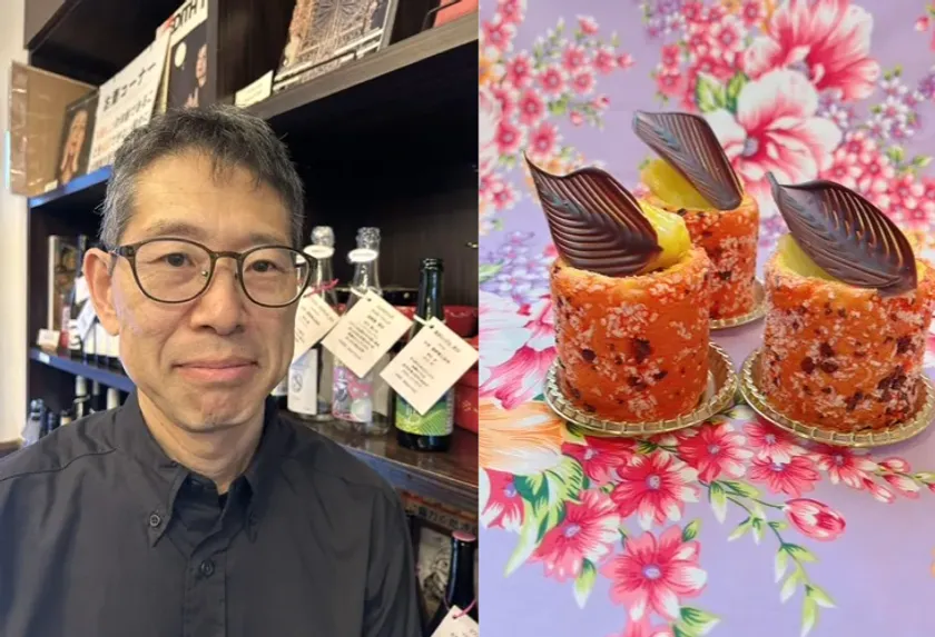 「パティスリー クロシェット」鈴木 幸仁氏と「台湾カカオのシャルロット」