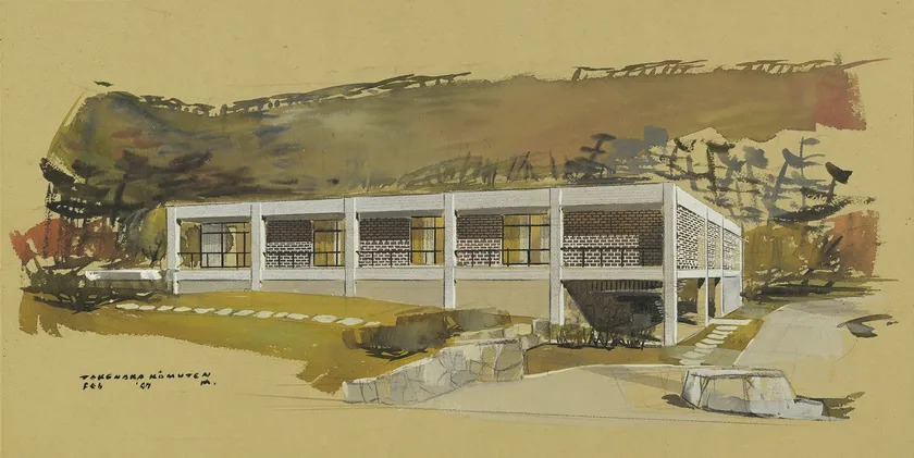 「堂本美術館完成予想図」戦後 京都府立堂本印象美術館蔵