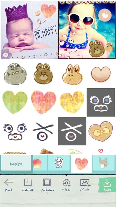 無料キャンペーン対象スタンプセットの例1