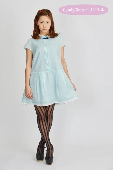 シャツ風ワンピース