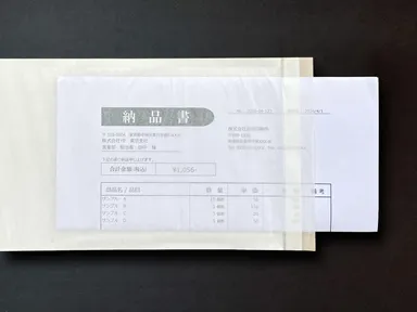 エコロジパックの透け感