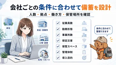 会社条件に合わせた設計