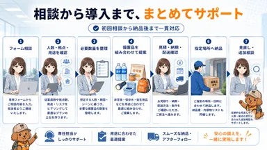 相談から導入までの流れ
