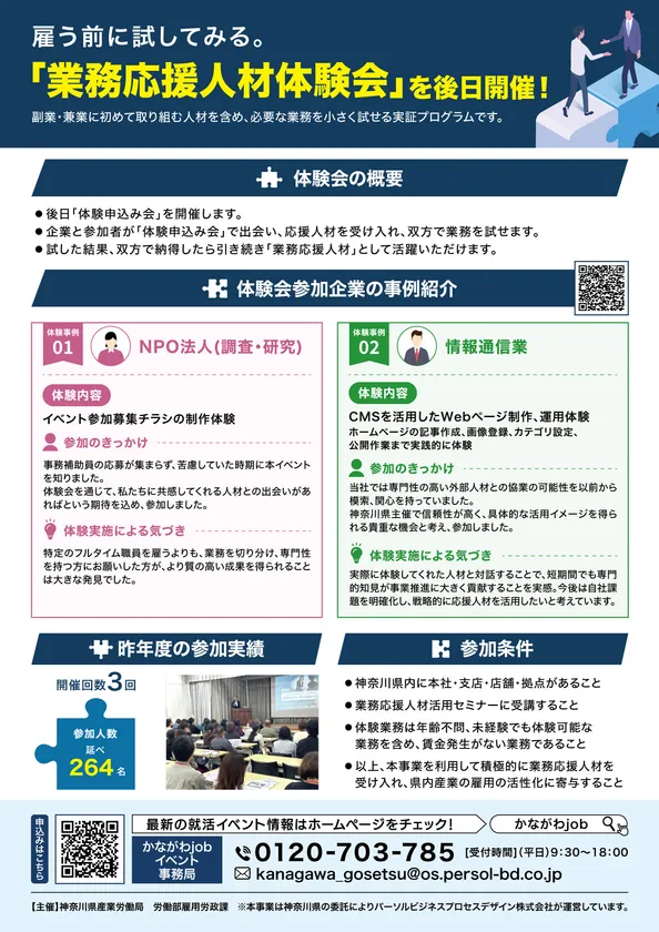 体験会、昨年大人気でした