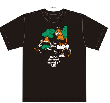 いきもの超ワールド展×ヤイリコウイチ　Tシャツ