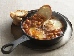 シャクシュカ風(卵とスパイスのスープ)