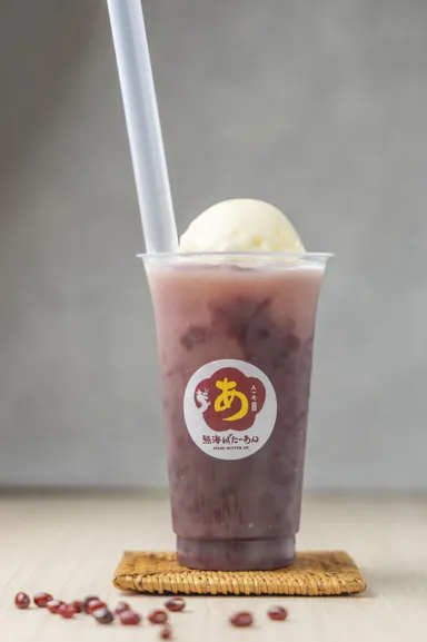 飲めるあんこフロート　ゆずジュレ入り