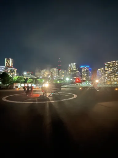 これだけ街中にあるヘリポートは日本でここだけ