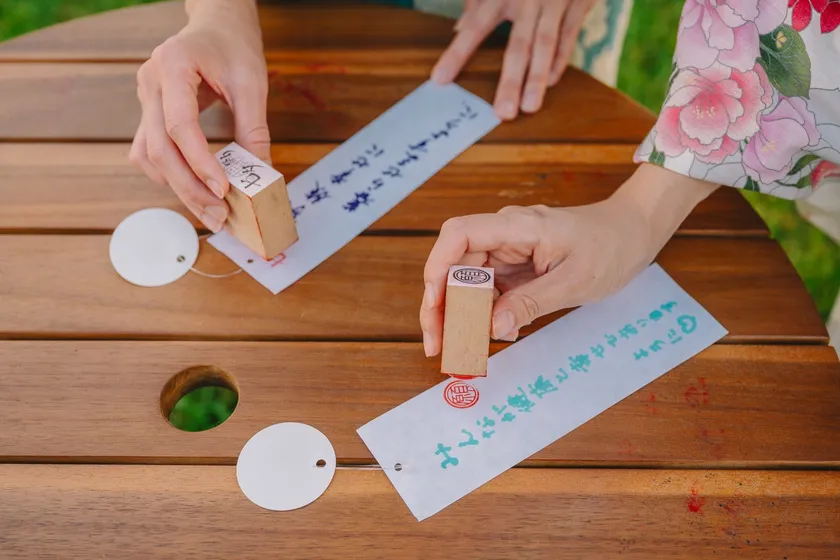 短冊に願いごとを